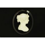 A 19th century Tassie cameo, 50 mm x 42 mm.