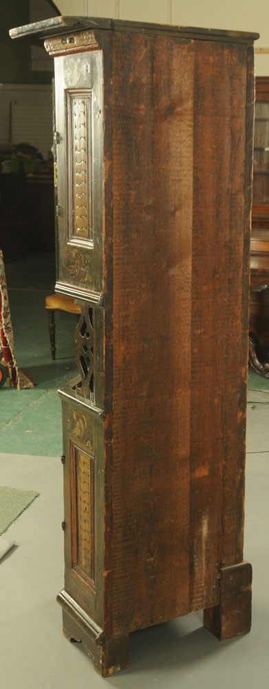 A painted pine standing corner cupboard, - Image 4 of 6