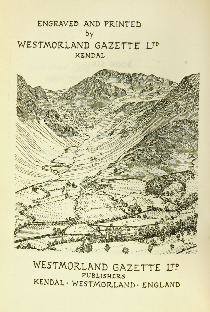 Alfred Wainwright (1907-1991), "A Pictorial Guide to the Lakeland Fells" first edition Book VI. - Image 3 of 3