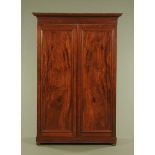 A Victorian mahogany wardrobe,