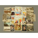 A collection of vintage postcards, humorous, topographical etc.