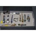Box of ladies and other wristwatches