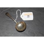 A Georgian silver caddy spoon,