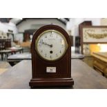 An Edwardian mantle clock by William Listers of Newcastle Upon Tyne