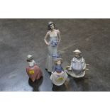 Four Nao figurines