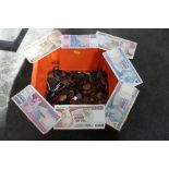 Box of mixed GB coins,