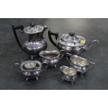 Silver plated tea service