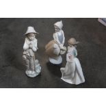 Three Nao figurines