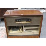 Bush radiogram with built in turntable.