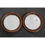 Two Meryll Evans original porcelain reliefs