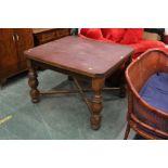 Oak draw leaf dining table with Melamine top