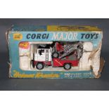 A 1960's/70's Corgi Major Holmes Wrecker recovery truck, having a white/red/gold coloured body,