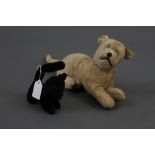 Two early-mid 20th Century stuffed animal soft toys,