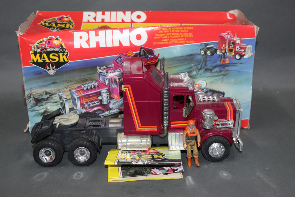 A 1980's Kenner Mask "Rhino", comprising a tractor,
