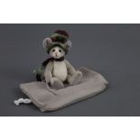 A soft plush Charlie Bears, "Minimo Collection" teddy bear, named "Sleigh Belle",