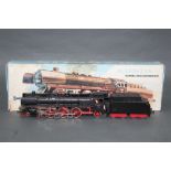 A Marklin HO scale, F800 4-6-2 steam locomotive and tender (3026),