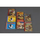 A group of seven boy's annuals, to include five 'The Wizard' and 'The Hotspur Book for Boys',