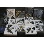 A group of boxed Atlas Editions "Military Giants of The Sky" and other model fighter planes,