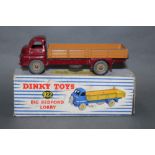 A Dinky big Bedford lorry (922), having a maroon cab and fawn back and hubs,