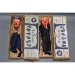 Two 1950's Pelham puppets, comprising "School Master" and "Dutch Girl", SM range,