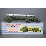 A Dinky Missile Erecting Vehicle (666), together with Corporal missile and launching platform,