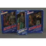 Three 1990's Hasbro Action Man and GI Joe dolls, to comprise Basic Training Grunt,