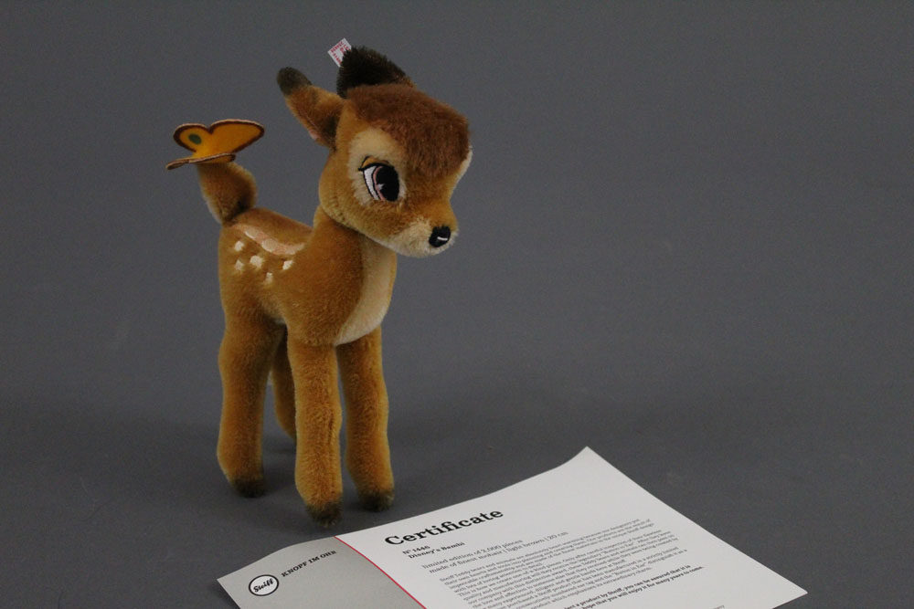 A Steiff "Disney's Bambi", limited edition 1446/2000, having light brown mohair covered body,