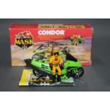 A 1980's Kenner Parker Mask "Condor", comprising a motorcycle/helicopter with action figure,