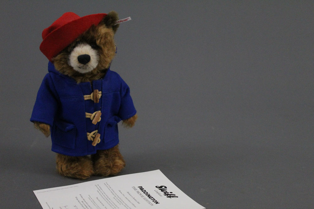 A Steiff "Paddington The Movie Edition" Teddy bear, exclusive to Danbury Mint,