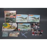 A group lot of Airfix and Matchbox model kits,