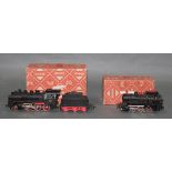 Two Marklin HO scale steam locomotives, one with tender,