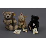 A group of three miniature Steiff replica teddy bears, to comprise a 1926 Classic teddy bear,