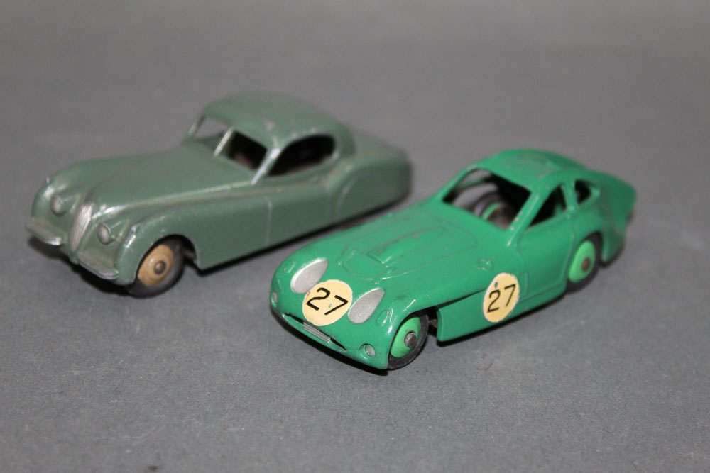 Two 1950's Dinky model cars, to comprise a Bristol 450 coupe (163),