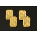 A pair of Victorian gentleman's 15 ct gold cufflinks,