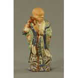 A Chinese Republic Shou Lao figure, impressed mark to base. Height 25 cm.