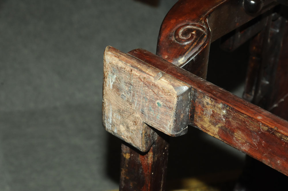 A Chinese hardwood stargazers chair, - Image 10 of 17