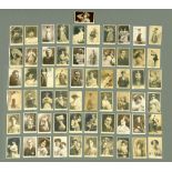 A collection of sixty one signed postcards of musical performers, early 20th century.