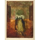 Mari (20th century), artist proof colour etching, "The Magi".