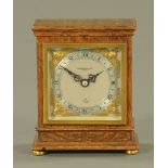 An oak cased Elliott mantle clock, supplied by John Bagshaw & Sons Liverpool.