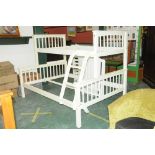 Triple sleeper bunk bed and cot & mattress