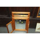 Pine dressing table mirror and wall mirror