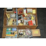 Large collection of vintage electrical spare parts, fuses, LED'S,