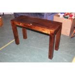 Hardwood hall table