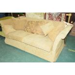 Two seater sofa with drop down sides