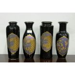 Four Japanese vases