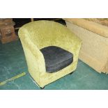 Upholstered bucket chair