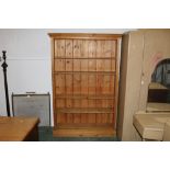 Large pine bookcase,
