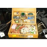 Jewellery box of costume jewellery