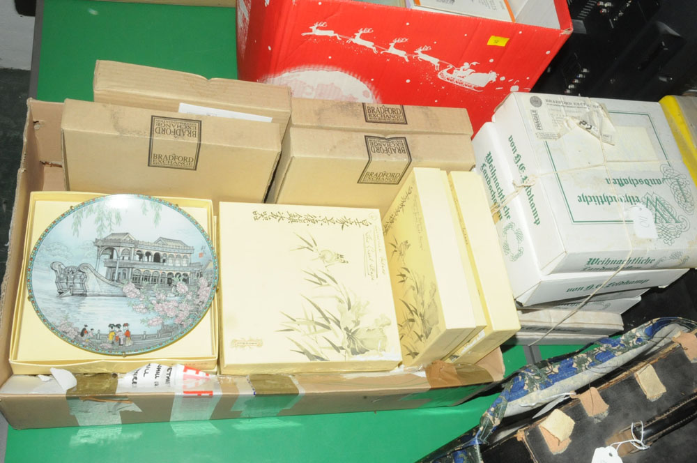 Bundle and box of collectors plates