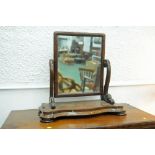 Victorian mahogany dressing table mirror